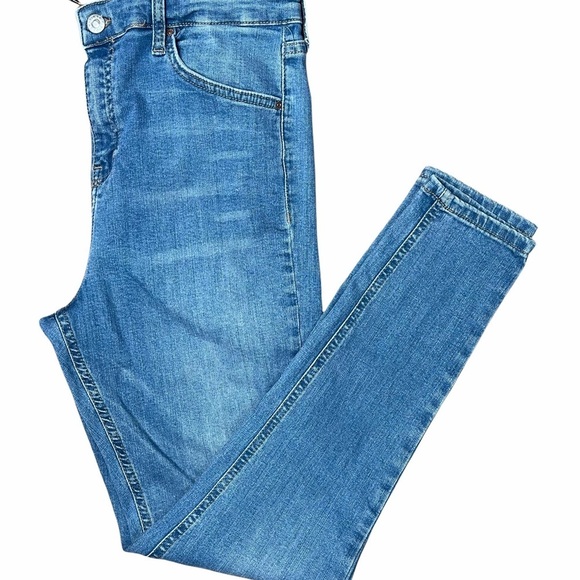 Topshop Moto Jamie Blue Skinny Jeans W 32 - Picture 4 of 6
